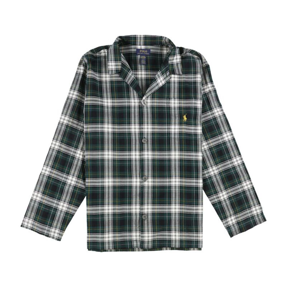 Ralph Lauren Mens Plaid Button Down Pajama Tops, NWT